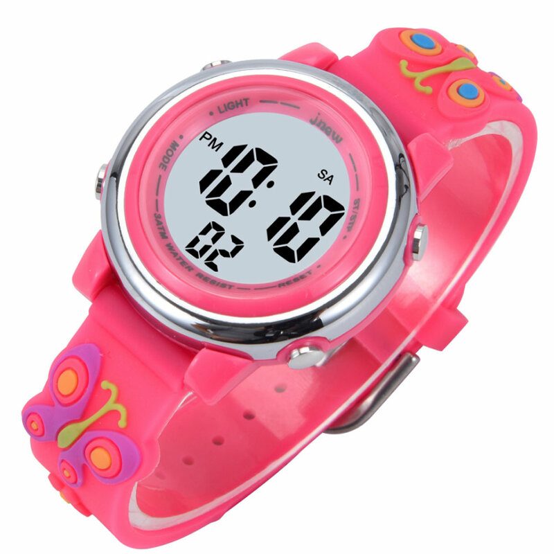 Merk Bercahaya Jam Elektronik Siswa Olahraga Outdoor Kalender Jam Alarm Led Display Anak Laki-laki dan Gadis Jam Tangan