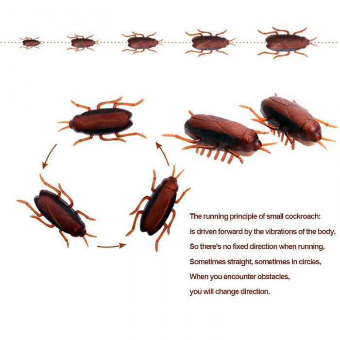 1PC giocattolo divertente falso scarafaggio topo elettronico gioco di trucchi simulazione insetto gattonare scarafaggi/Mouse giocattoli vibranti