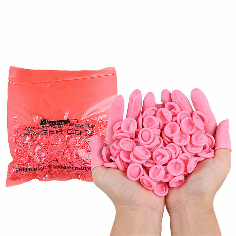 SUEF  20/50pcs Finger Cots Nature Latex Portable Multifunction Disposable Fingertip Protective Rubber Gloves Non-toxic @3