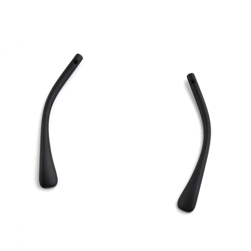 Черные противоскользящие пластиковые наконечники для дужек с отверстием для винтов для металлических дужек очков наконечники для дужек оч...