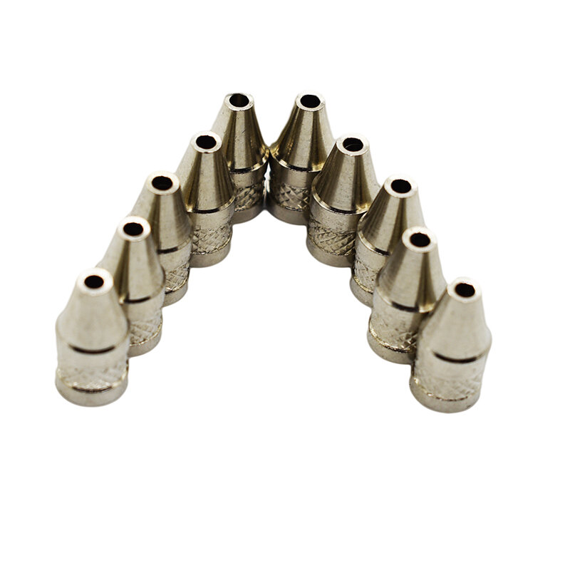 Puntas de hierro de boquilla de 1mm /2mm, punta de soldadura de Metal para succión de soldadura al vacío eléctrica/bomba de desoldadura, 10 unids/set