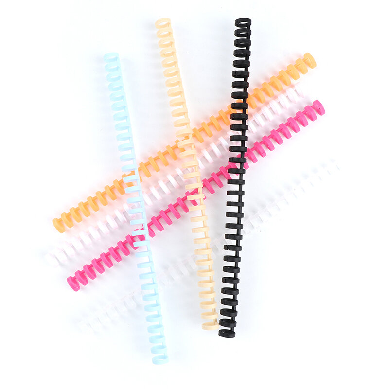 1pcs 30 Hole Loose-leaf Plastic Binding Ring Spring Spiral Rings for 30 Holes Notebook Stationery Office Supplies