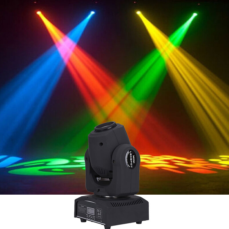 Minifoco de luz LED con cabezal móvil, lámpara con placa de Gobos y placa de Color, de alto brillo, 30W, DMX512, gran oferta