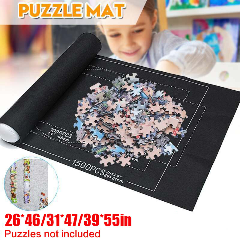 Puzzle Mat Jigsaw Roll mata z filcu mata do zabawy Puzzle koc do 1500/2000/3000 sztuk Puzzle akcesoria
