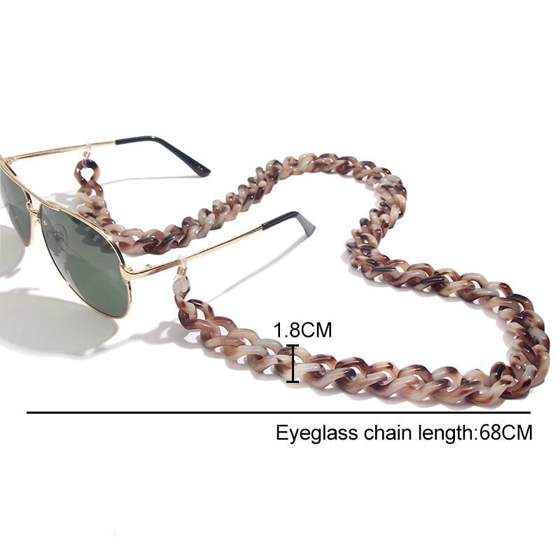Hot Sale Fashion Resin Glasses Strap Chain Anti-lost Sunglasses Eyeglasses Rope Plague Prevention Masks Chain Strap