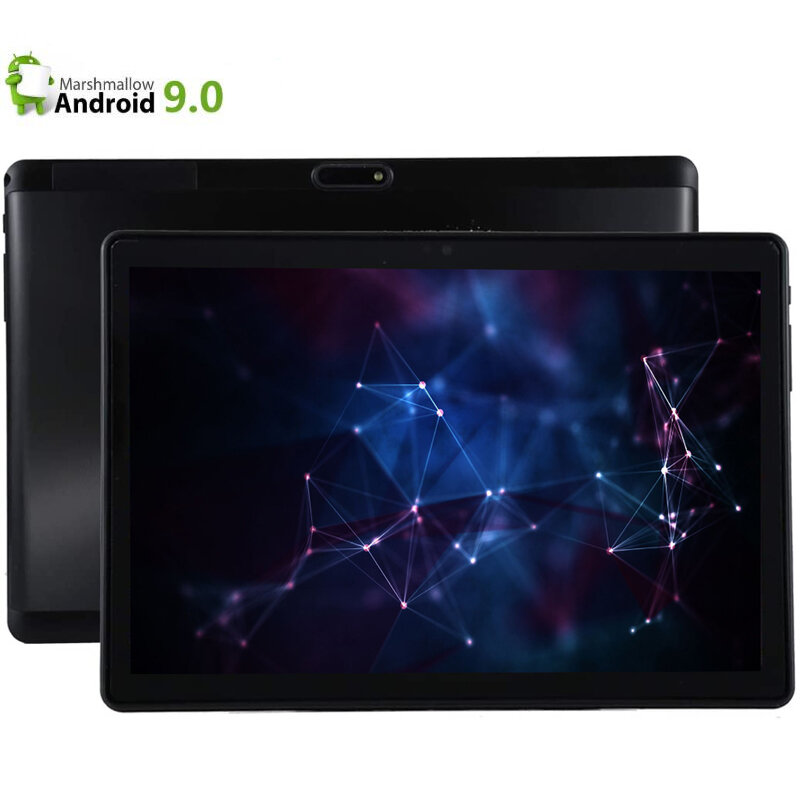 Hadiah Gratis Kartu TF 32GB 1280*800 2.5D Tempered Glass Layar 10.1 Inch Quad Core 3G Tablet 2GB RAM Android 9.0 Tablet Komputer