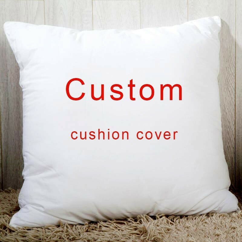 Personalizzato federa personalizzata accogliente federa stampata il vostro disegno immagine testo casa cuscini decorativi regali domestici 45x45cm