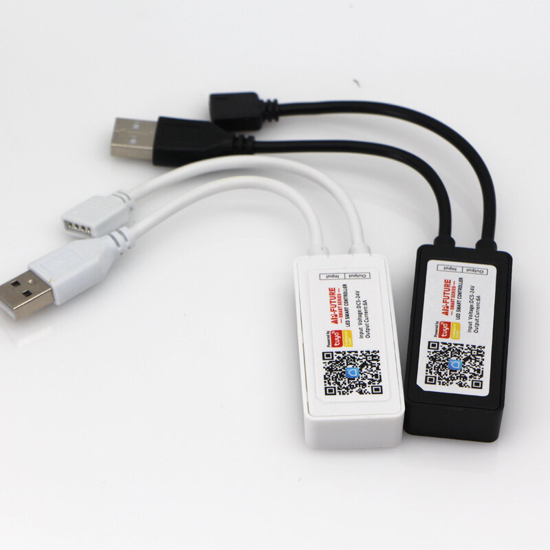 Tuya WiFi APP 스마트 미니 USB LED 컨트롤러 DC5-24v 6A 멀티 컬러 5V 2835 5050 RGB 스트립 빛에 대 한 타이머 모드로 변경
