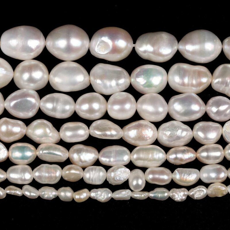 Natural de Água Doce Pérola Beads para Fazer Jóias, Forma Irregular, Soco solto, DIY colar e pulseira de alta qualidade