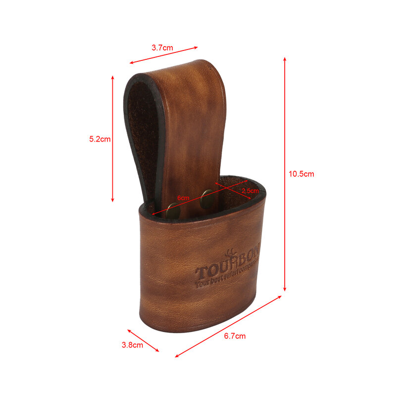 Tourbon-Soporte de cuero genuino para martillo, funda para hacha, organizador de herramientas, funda para cinturón, lazo para hacha