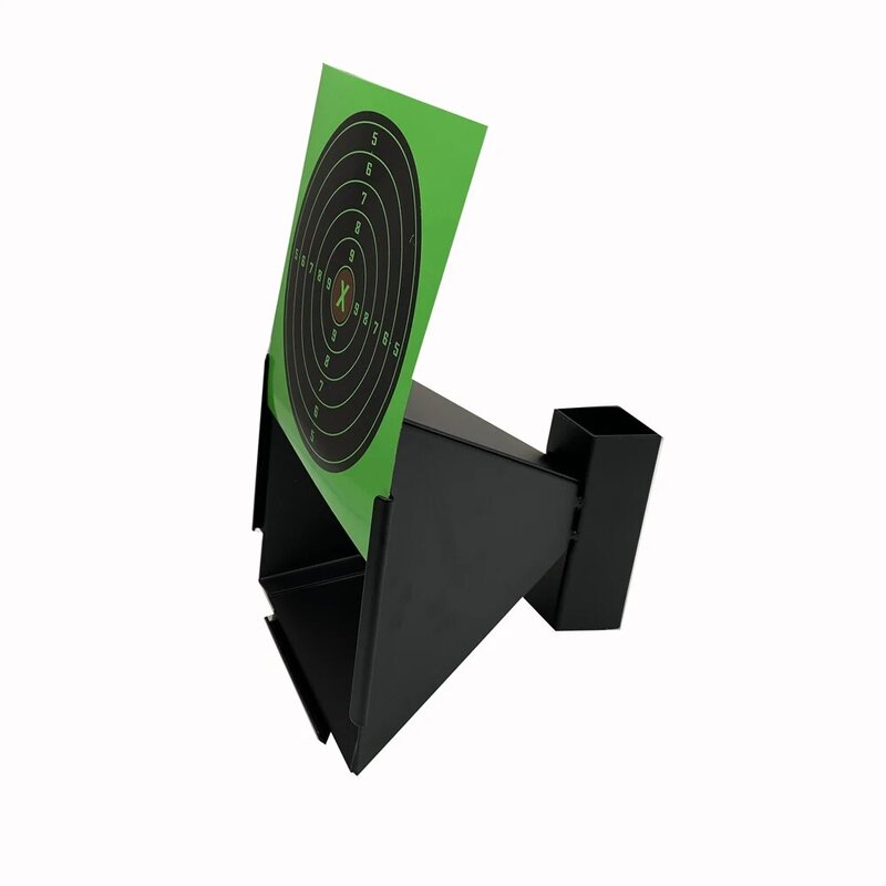 17 CM Black Funnel Pellet Trap with 20 Pcs Splatter & Reactive Card Board Thick Paper Target