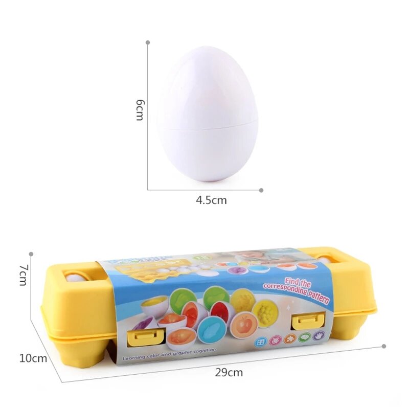 Baby Montessori Learning Education Math Toy Smart Eggs Puzzle Shape Matching Toy Dinosaur Screw Nut Building Blocks per bambini