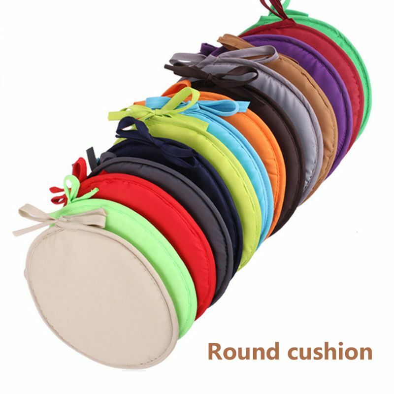 Cushions with Ties - Round Chair Seat Pads,not-Slip Thickened for Armchairs Garden Outdoor Indoor Chairs for Home Bar