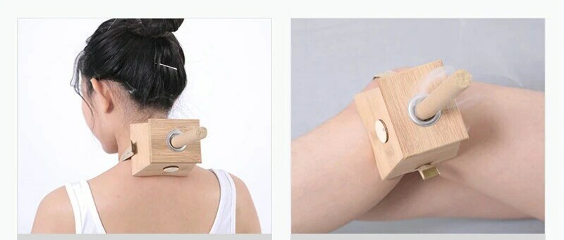 Moxibustion Box bambusowa pałeczka moksy uchwyt na pałeczki Case Massager urządzenie do ciała narzędzie leczenie terapii na ramię nogi brzuch masaż