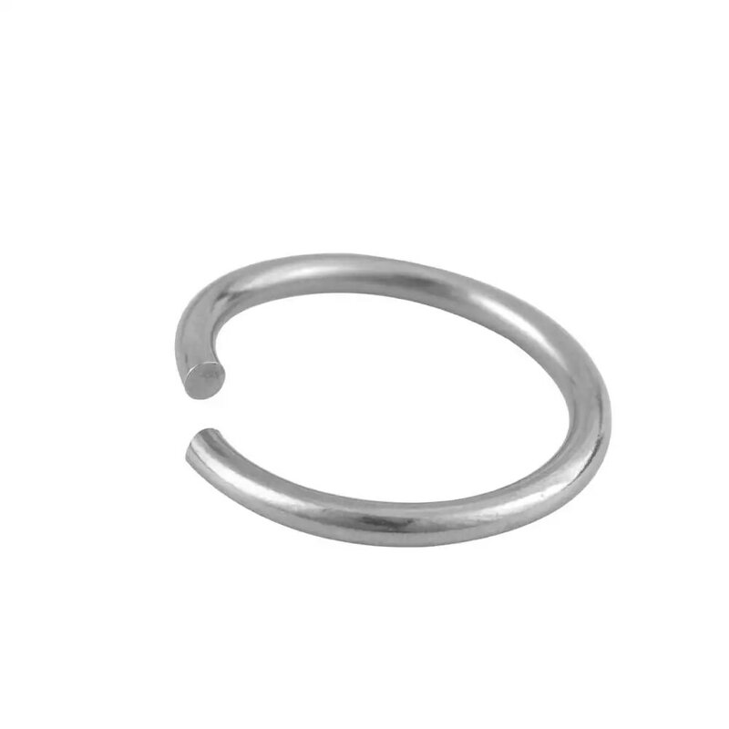 Anillo dividido conector de acero inoxidable para collar, pulsera, accesorios para hacer joyas DIY, anillo de salto, 12/15/20/25/30/mm