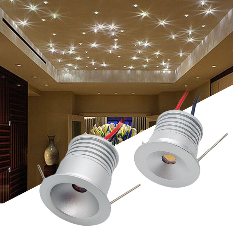 Mini luz descendente LED para debajo del gabinete, foco empotrado de techo de 1W, 25mm