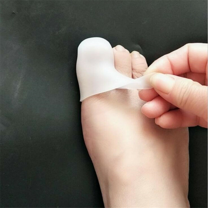 Protector de dedo gordo del pie para el cuidado de la salud, 10 piezas, silicona suave y transpirable, callos de los pies, ampollas, juanete, tubo de Gel