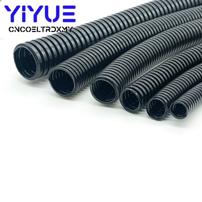 1M 6.5mm-20mm Corrugated tube auto car corrugated tube pipe insulation wire harness casing corrugated casing