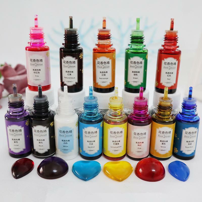 Resina epóxi difusora de pigmento, pigmento de resina epóxi com tinta de álcool para tingimento, resina difusora de tinta, fabricação de jóias, 10ml