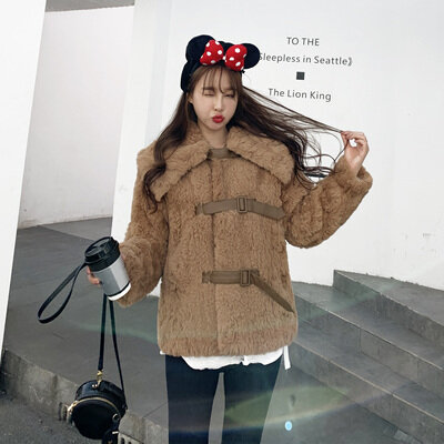 Top brand New Style 2020 High-end Fashion Women Faux Fur Coat C48  high quality