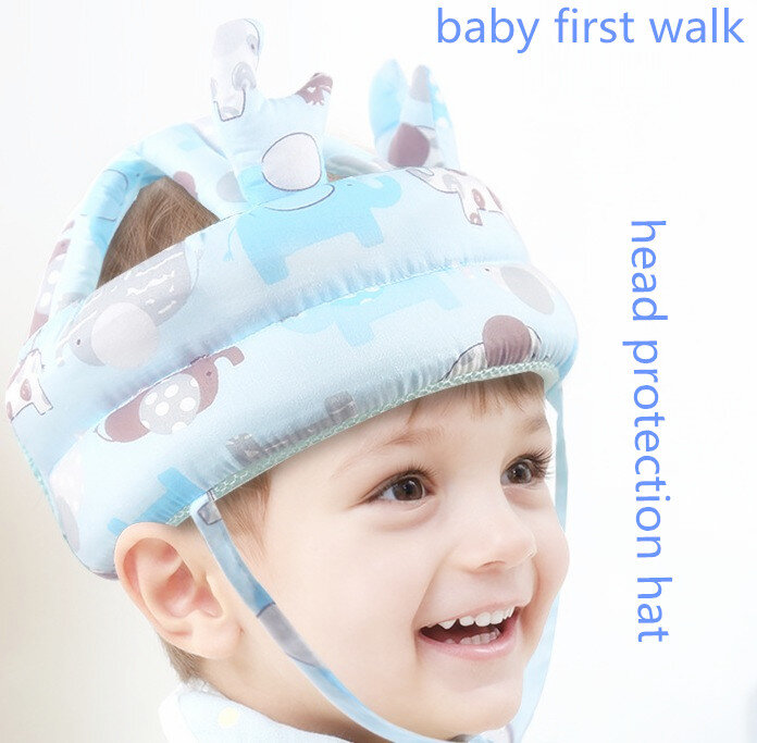 Bebê aprendendo a andar cabeça chapéu de proteção da criança das crianças cabeça boné caindo travesseiro artefatos arreios trelas
