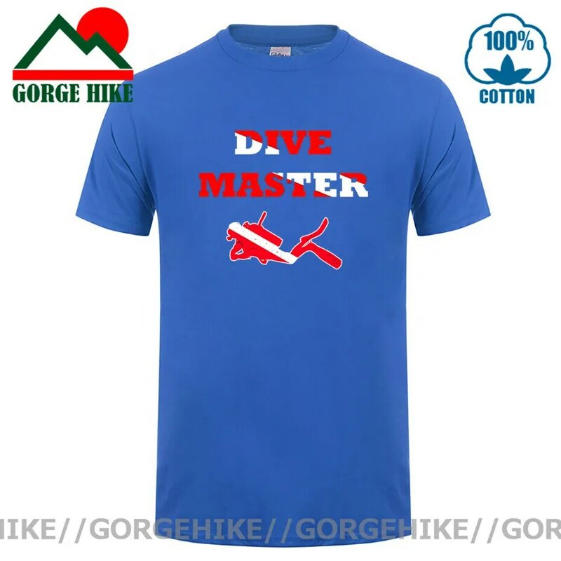 GorgeHike-새로운 여름 빈티지 레트로 다이빙 마스터 티셔츠 남성 반팔 웃긴 스쿠버 다이빙 티셔츠 남성 스쿠버 다이빙 의류, 2021
