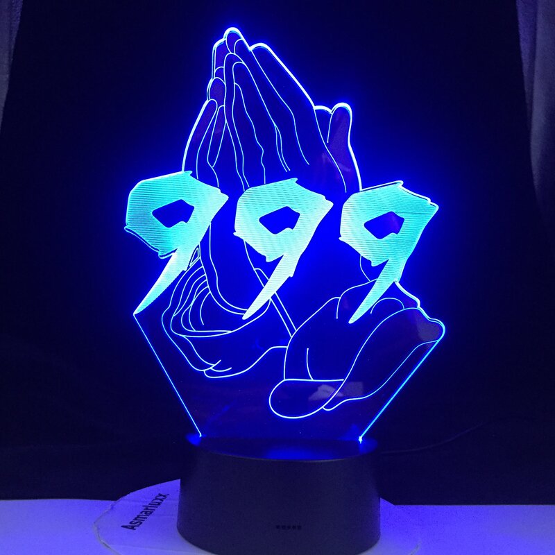 JUICE WRLD-Lámpara LED 3D CRY BABY, sin tocador, para todo el mundo, todo el Amor Joven, todos los diseños, envío directo, 999