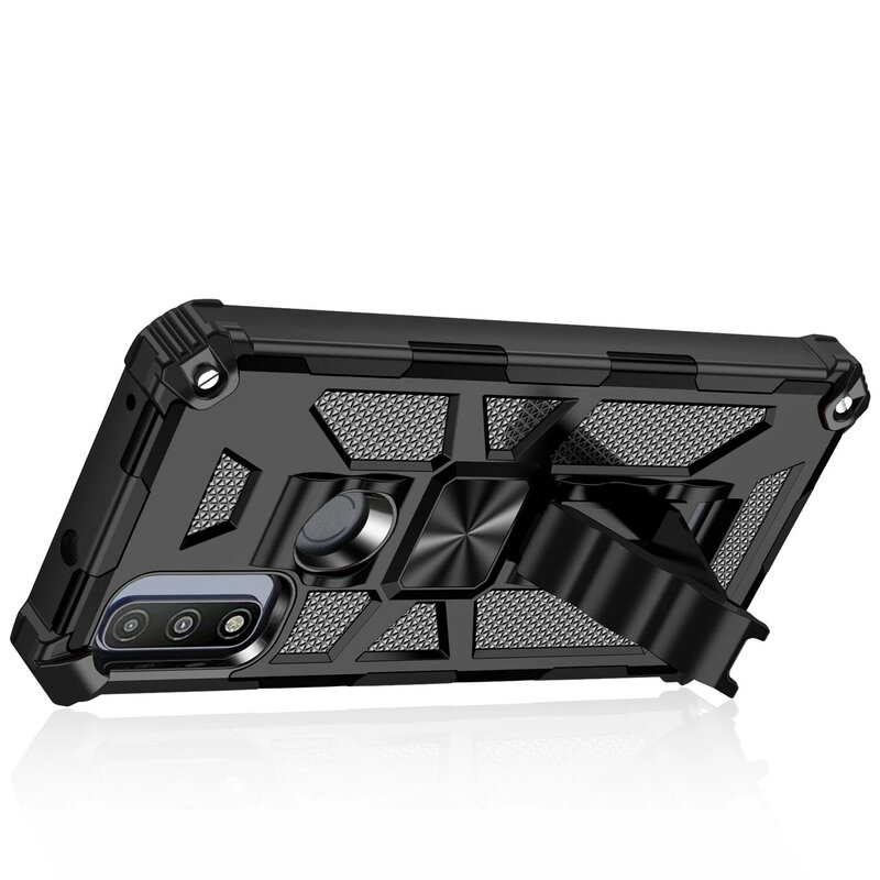 Hybrid Hard Armor Camouflage Case For Motorrow Moto G Pure Edge 2021 G10 G100 One 5G Ace G Power G Play G Stylus Kickstand Case