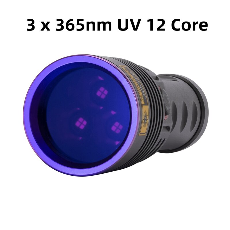Alonefire SV53 45W 365 Ultraviolet Blacklight UV Flashlight Black lights Handheld Portable Scorpion for Pet Urine Detector Resin