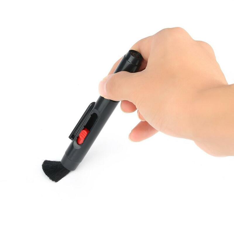 3 in 1 Kit Objektiv Reiniger Pen Staub Reiniger Für DSLR VCR DC Kamera Linsen Filter Reinigung Versenkbare Pinsel