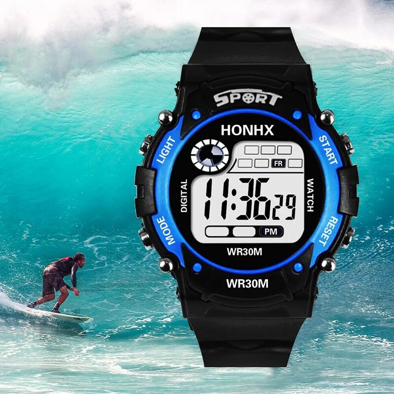 Fashion Mens Digital Led Analog Quartz Alarm Date Sports Wrist Watch Waterproof Luminous Watches Function Часы Мужские Reloj