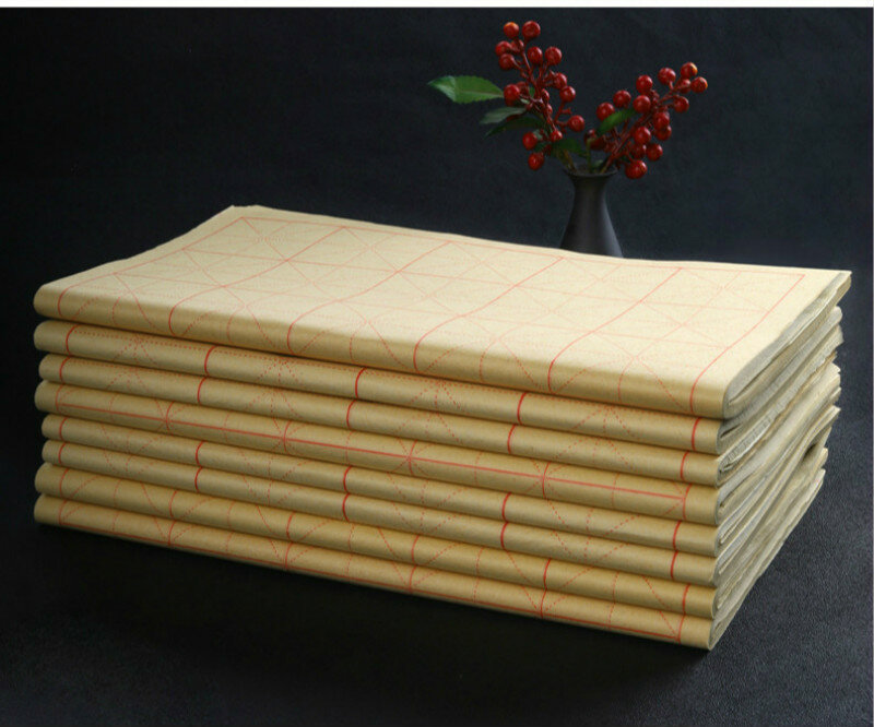 Бумага для каллиграфии для начинающих Xuan с сетками, китайская бумага для каллиграфии, 140 листов/партия, плотная бумага Papel Arroz Rijstpapier Carta Di Riso