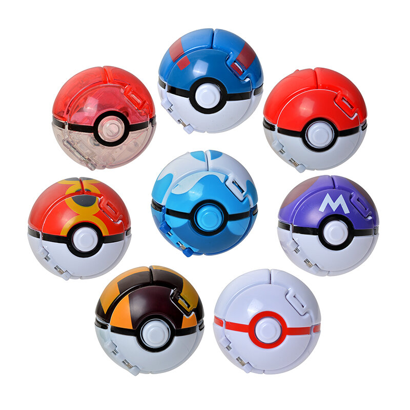 Figuras de acción de Pokémon, figuras de Anime de Pokémon, Pikachu, Charmander, Litten, Rockruff, Pokeball, monstruo de bolsillo, juguetes para regalo para niños
