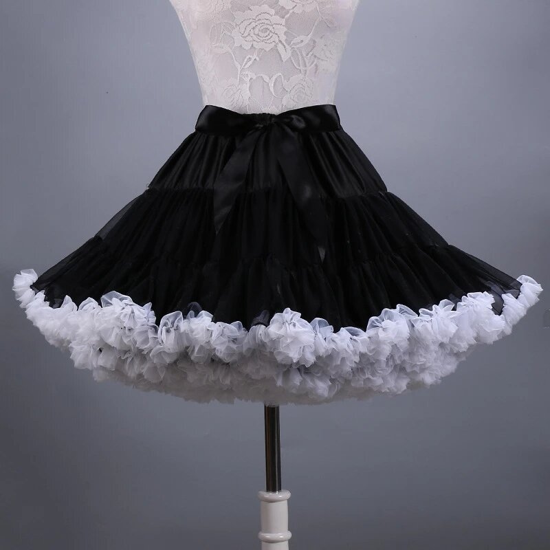 New Arrival Petticoats Wedding Bridal Crinoline Lady Girls Underskirt for Party White Blue Black Ballet Dance Skirt Tutu