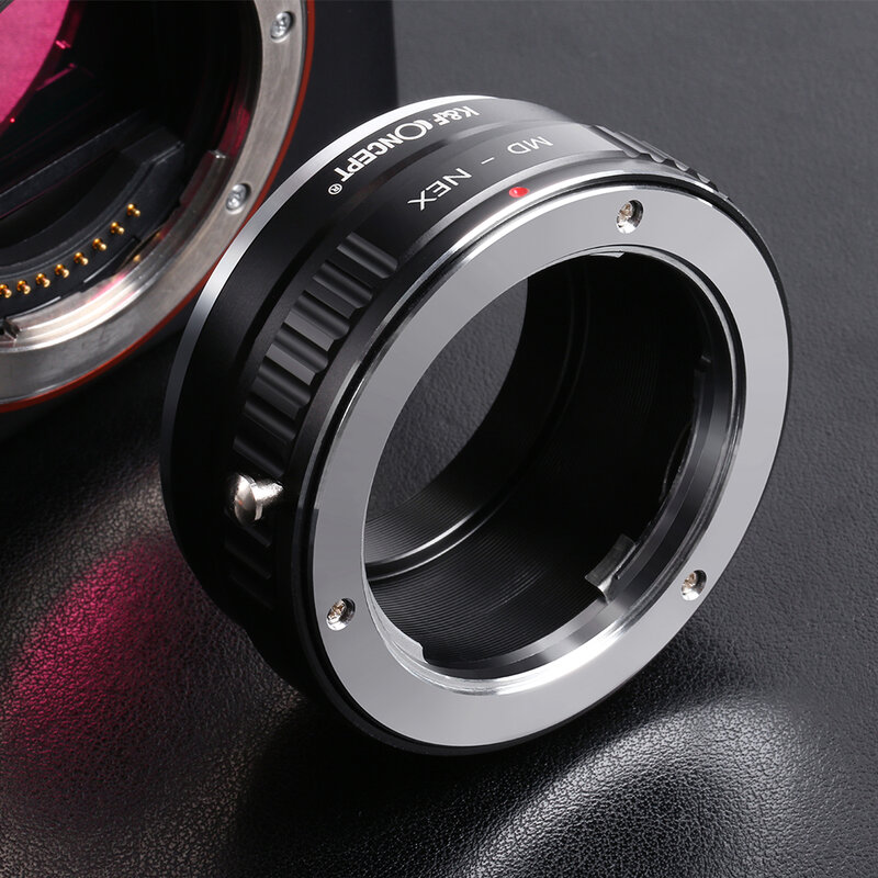 K & F CONCEPT Lens Mount Adapter สำหรับ Minolta MD เลนส์กล้อง Sony NEX E-Mount สำหรับ Sony NEX-3 NEX-3C NEX-5 NEX-5C NEX-5N NEX-5R