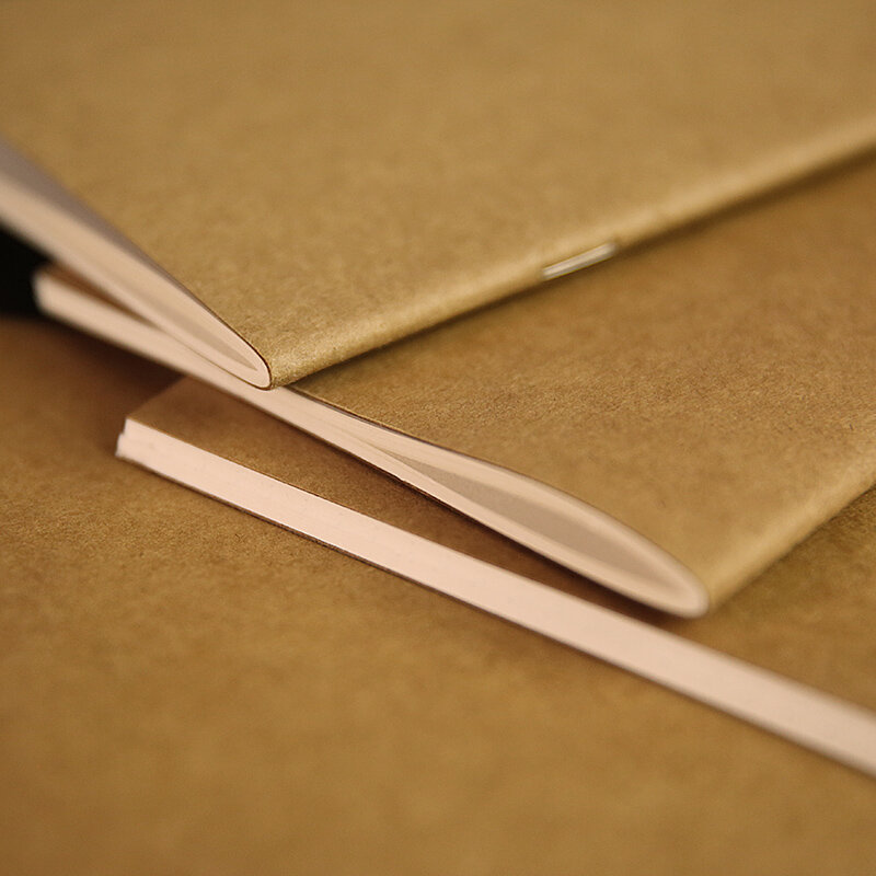 Bloc de notas de papel punteado en blanco para diario de viaje de cuero, planificador diario, insertos de recarga, 8,25X4,25 pulgadas (21cm X 11cm)