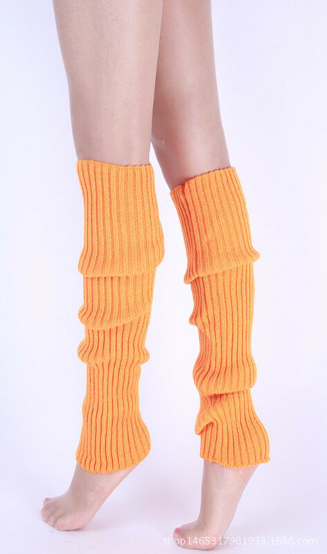 Calcetines hasta la rodilla de estilo japonés JK, botas holgadas de punto de Color sólido, calentadores de piernas de invierno, cubierta de calentamiento de pies