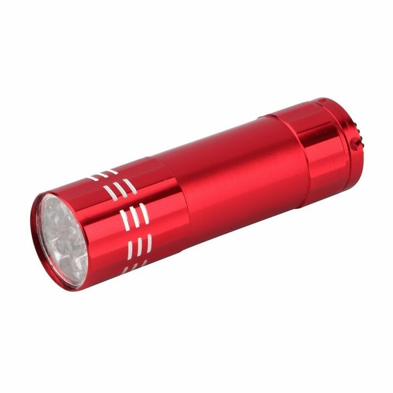 Mini 9 luzes led lanterna lâmpada uv novo portátil prego gel máscara de secagem rápida manicure ferramenta prego secador