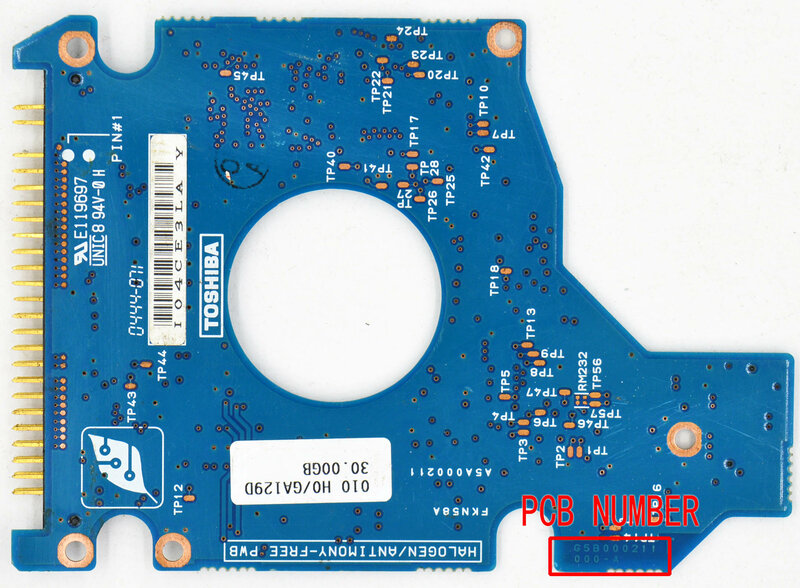 HDD PCB untuk Toshiba G5B000211000-A , HDD2181, HDD2182, HDD2183