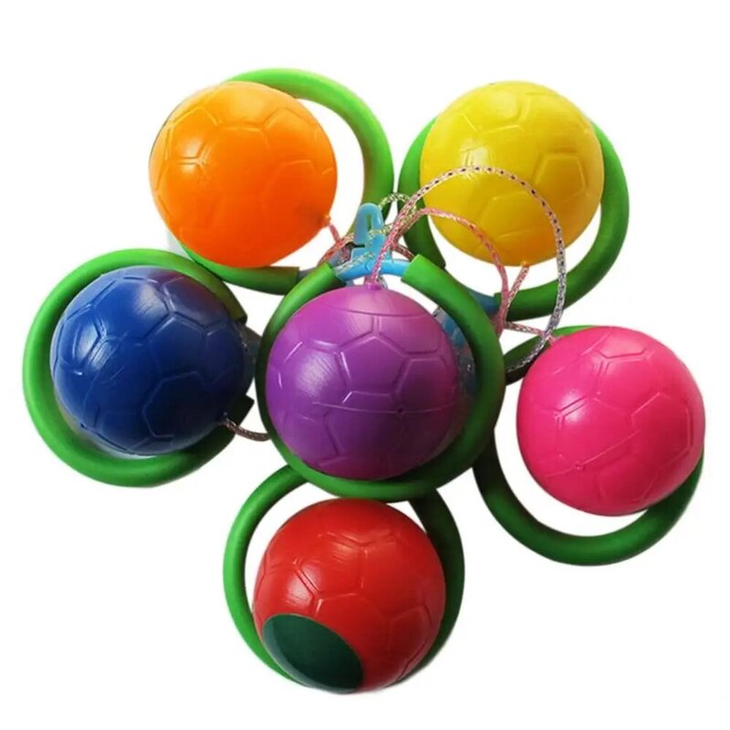Mainan Olahraga Luar Ruangan Menyenangkan Bola Tali Melompat Warna-warni Anak-anak Latihan Melompat Kekuatan Reaksi Cincin Ayunan Permainan Anak-orang Tua