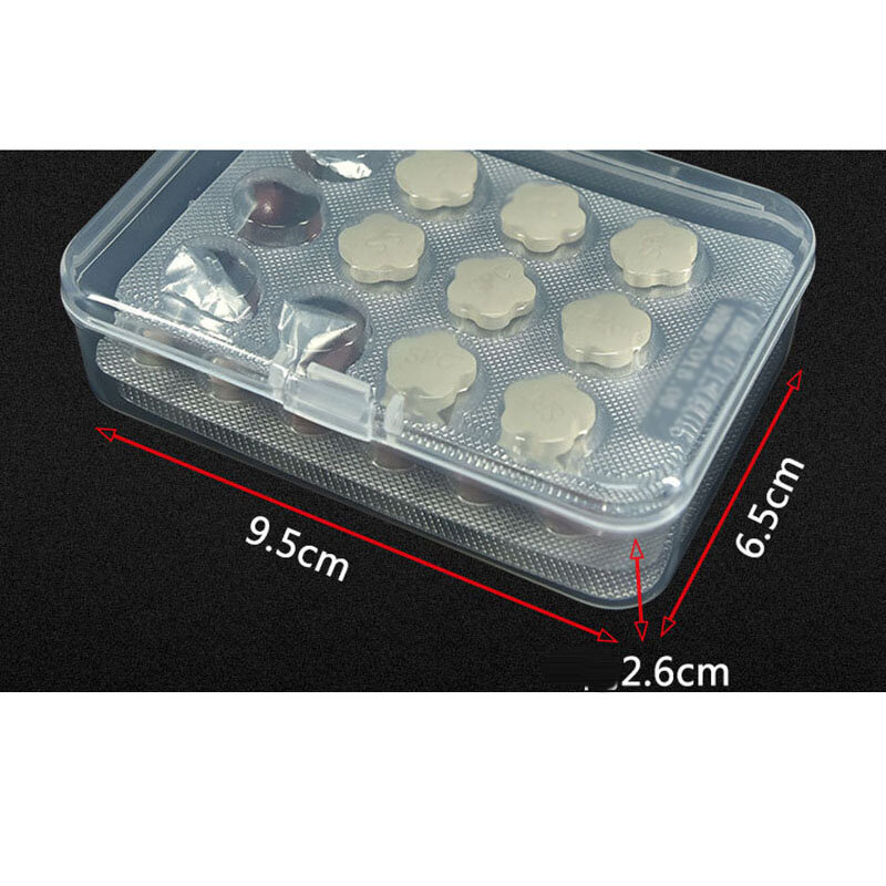 EvaluClear-Boîte rectangulaire en plastique pour bijoux, conteneur de stockage, transparent, 5 pièces