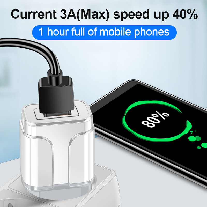 Marjay-Chargeur USB 3.0 à charge rapide 18W QC 3.0 4.0 EU US, pour téléphone portable, compatible avec iPhone Samsung Xiaomi Huawei