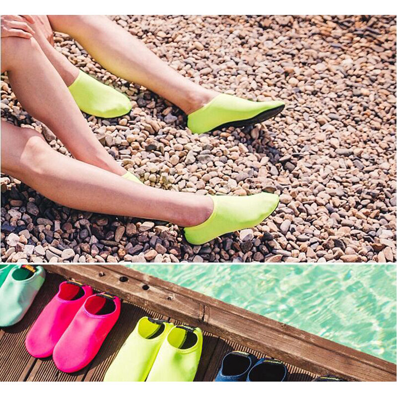 Пляжные плавательные водные спортивные носки босой кроссовки для спортзала йоги фитнеса танцев плавания серфинга дайвинга Сноркелинга обувь для детей мужчин женщин