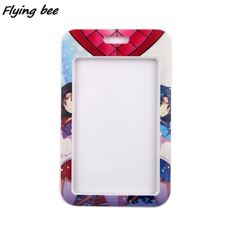 Flyingbee-Soporte de tarjeta con cordón para chica, accesorio colgante para el cuello, para teléfono móvil, insignia, acceso al metro, X1583