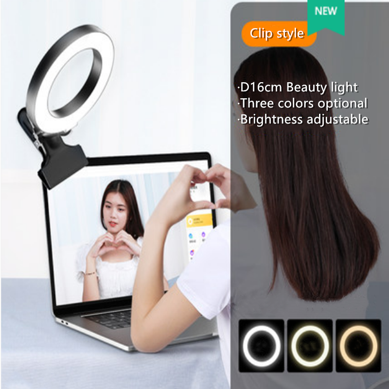 SAROK Ring Light 3 Colors Led Adjustable With Mobile Holder Support USB Ringlight for Live Video Streaming Studio Makeup