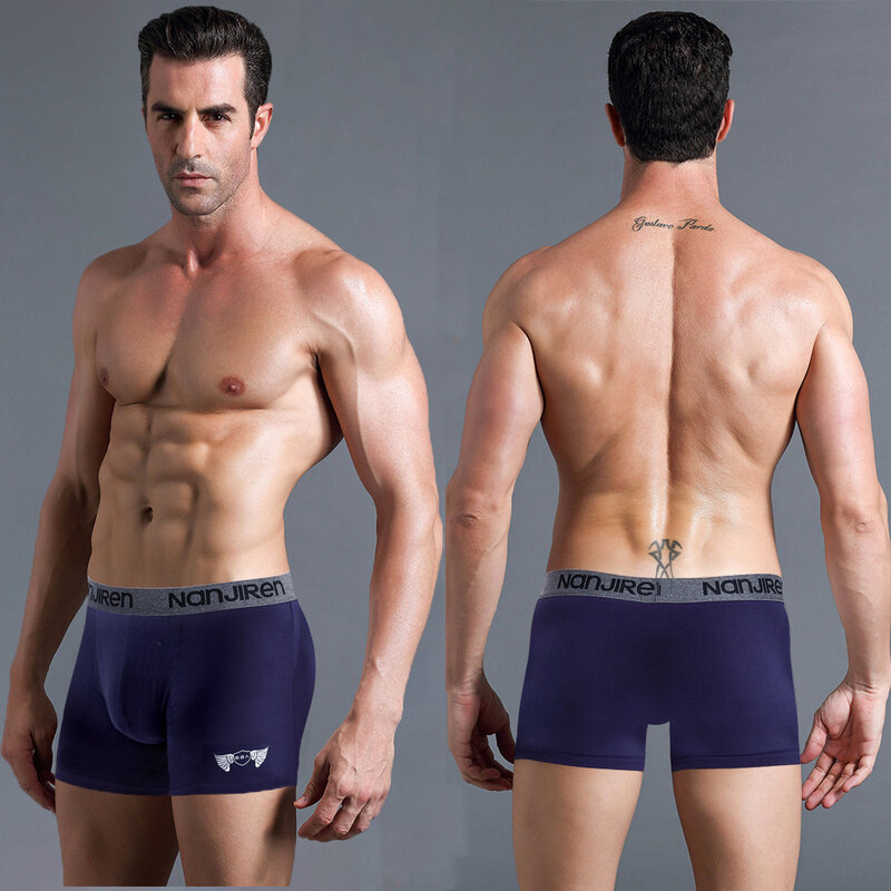 4PCS/Lot Men's Panties Pure Cotton Underwear Boxer Shorts Breathable Comfortable Plus Size Man Underpants Boxershorts Lot L-4XL