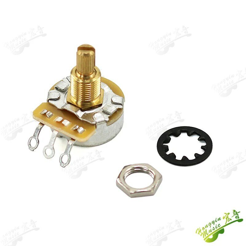 Imported electric guitar bass copper axis aluminum axis CTS potentiometer volume tone electronic 250K/500K accessories