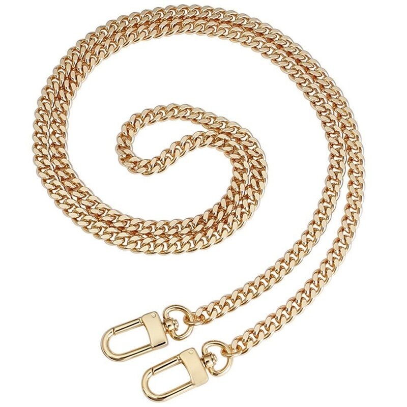 Bag Chain Single Buy Chain Accessories Single Shoulder Strap Bag Chain Messenger Belt Replacement Female Metal Bag Strap Gold