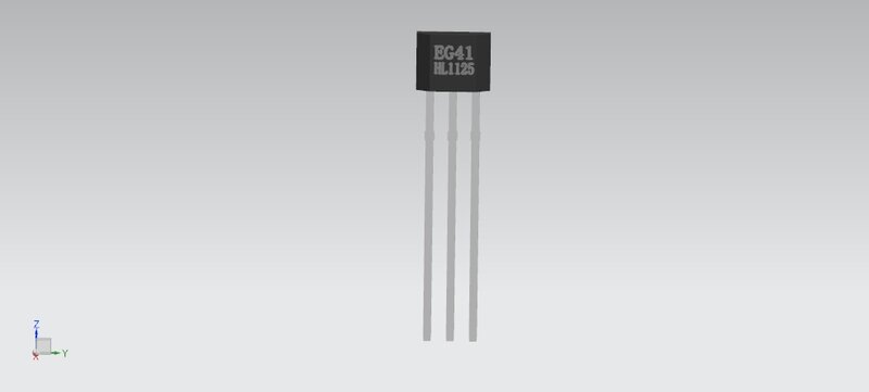 Chip de Sensor de efecto Hall de enganche Bipolar EG41, TO-92S, Compatible con XX41