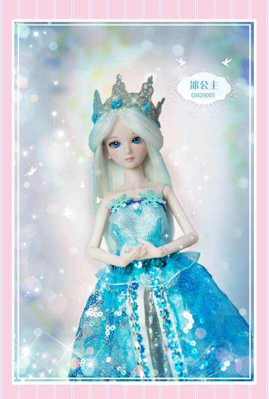 14 regalo per bambola BJD 29cm 11 ''snodato per bambole per bambole principessa capelli + trucco + panno + scarpe